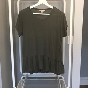 CALVIN KLEIN JEANS peplum tee